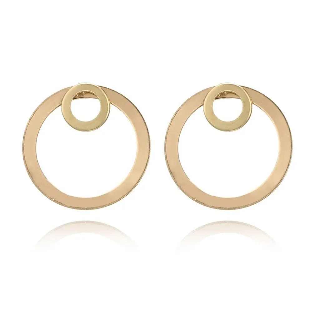 Earrings Women Circle Minimalist Bohemian Hoop Drop Cute Trendy Jewelry - Picture 5 of 7